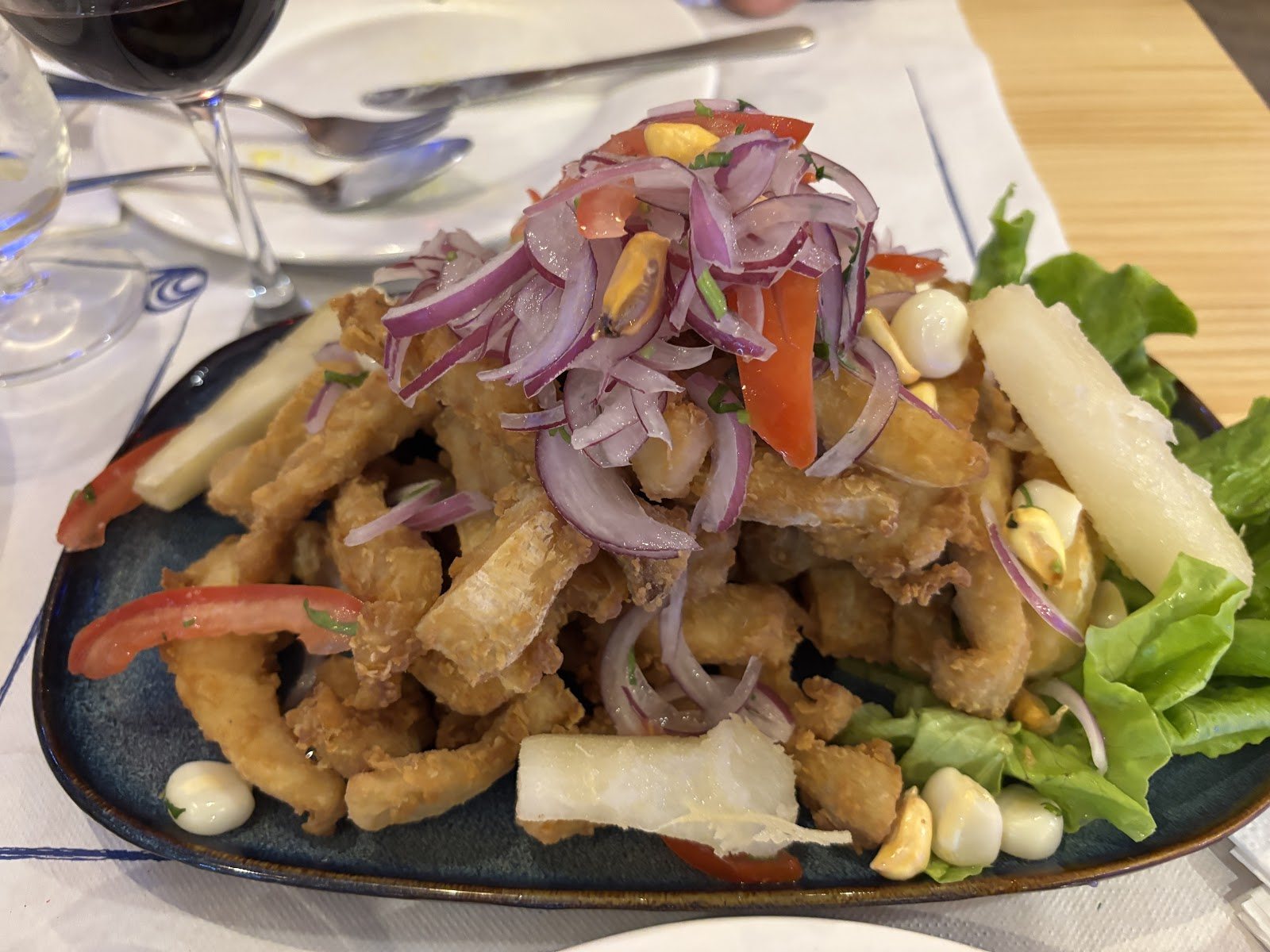 Ocopa Arequipeña, papas con salsa cremosa de queso y ají amarillo.